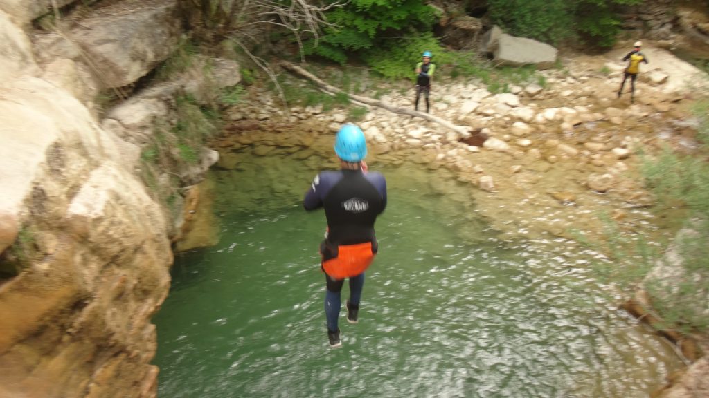 Barranquismo en el barranco de Forcos — Casteret
